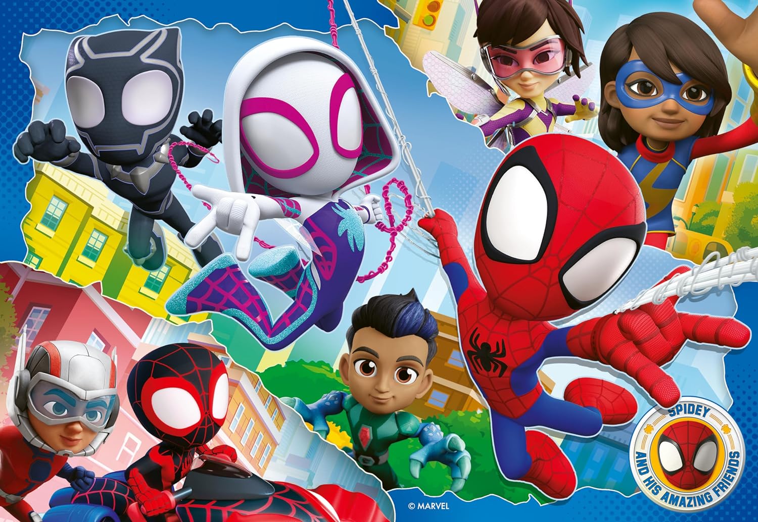Ravensburger Marvel Spidey & His Amazing Friends Spiderman Jigsaw Puzzle for Kids Age 3 Years Up - 35 Pieces - Educational Toddler Toys and Games