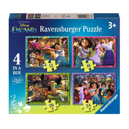 Ravensburger Disney Encanto Jigsaw Puzzles for Kids Age 3 Years Up - 4 in a Box (12, 16, 20, 24 Pieces) - Educational Toys and Games for Children
