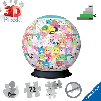 Ravensburger Squishmallows Easter Gifts - 3D Jigsaw Puzzle for Adults and Kids Age 6 Years Up - 72 Pieces - No Glue Required