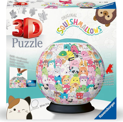 Ravensburger Squishmallows Easter Gifts - 3D Jigsaw Puzzle for Adults and Kids Age 6 Years Up - 72 Pieces - No Glue Required