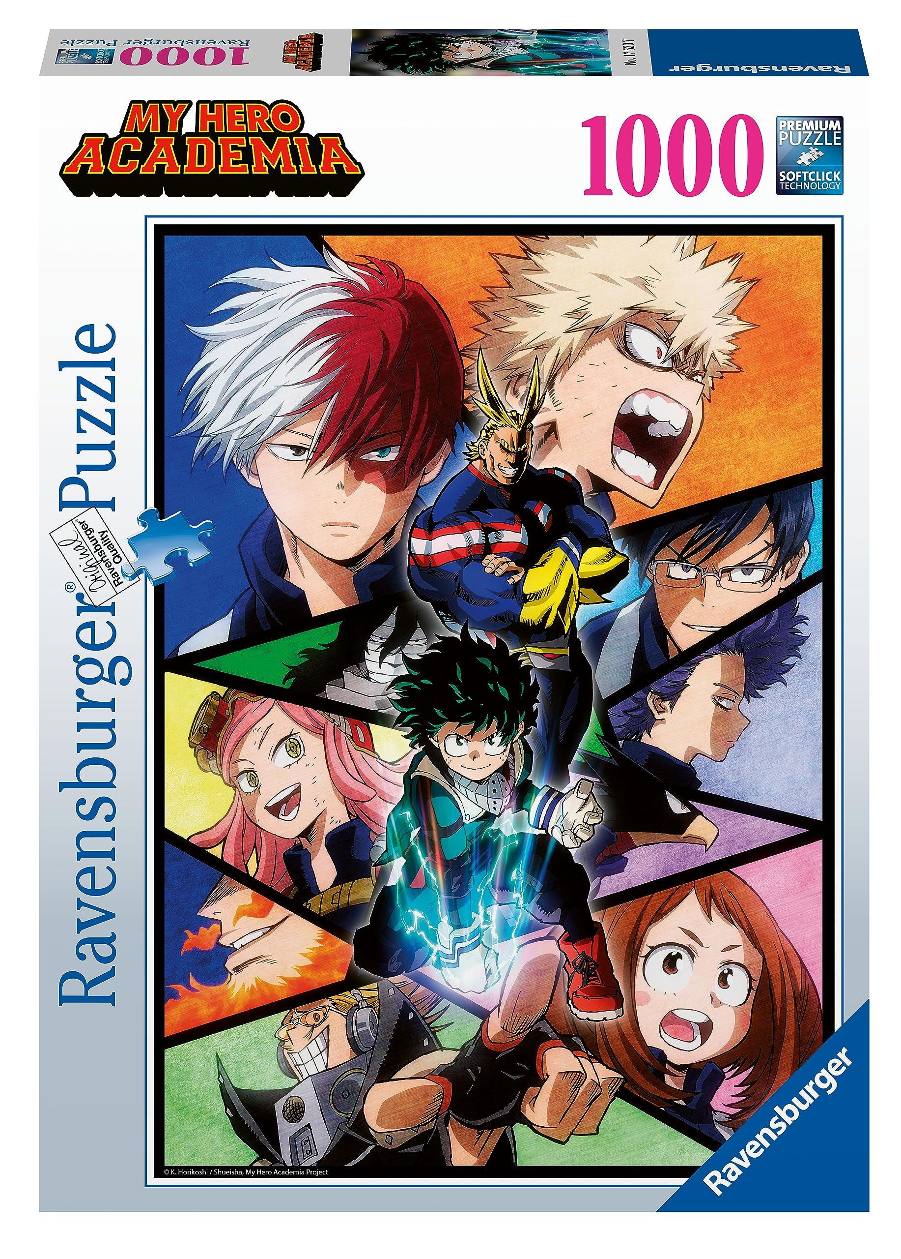 Ravensburger - Puzzle: My Hero Academia, Puzzle 1000 Pieces, Puzzles for Adults, Puzzle 1000 Pieces Adults, Glue Puzzle to Frame Puzzles, Puzzles Adults and Children, 70x50cm