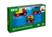BRIO World Battery Operated Action Train for Kids Age 3 Years Up - Wooden Railway Set Add On Accessories