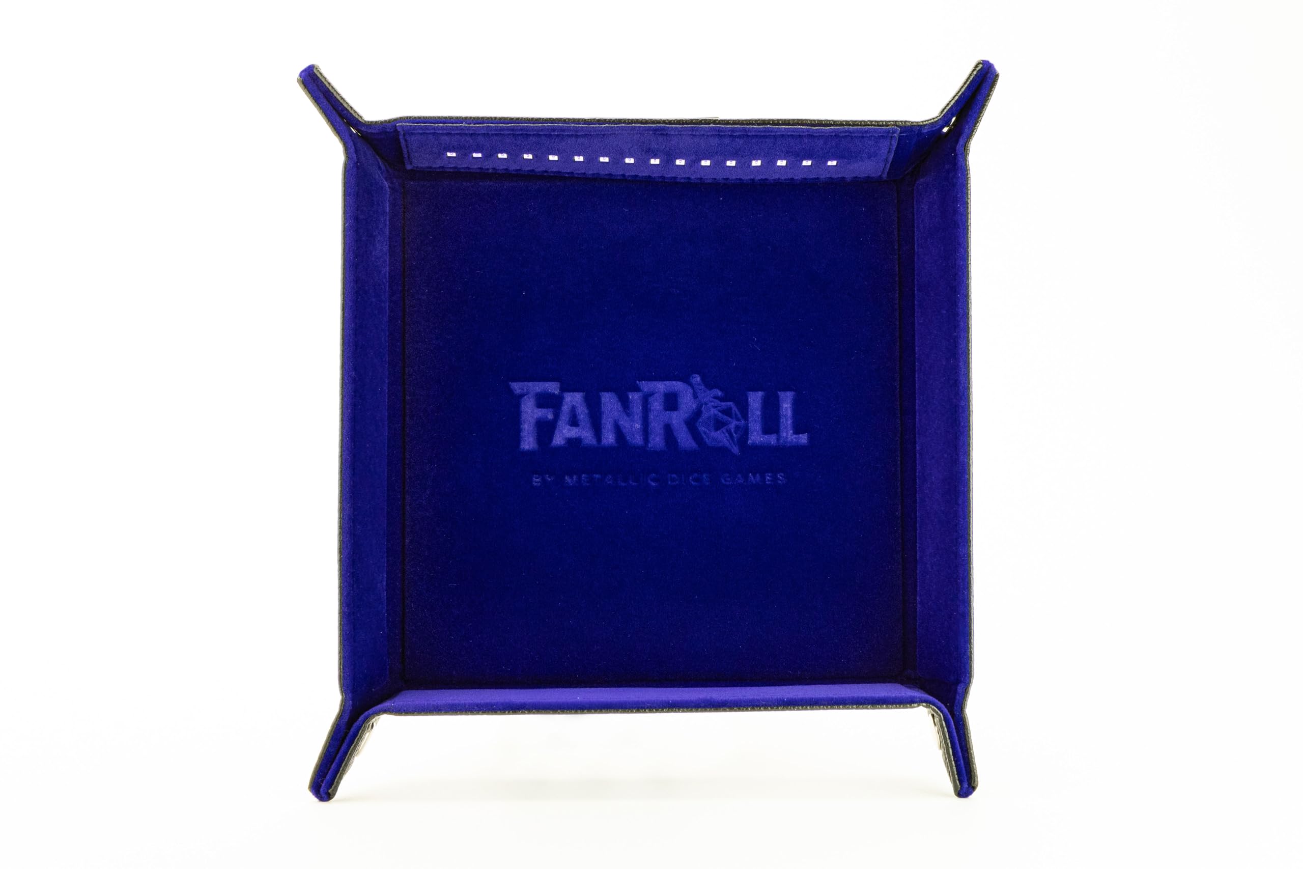 Metallic Dice Games FanRoll Black Light Tray