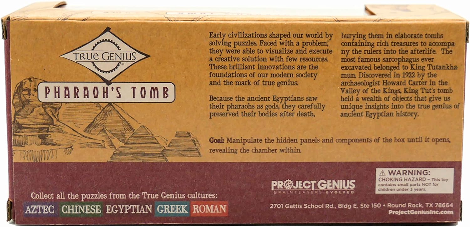 Project Genius TG403 Pharoh's Tomb Brain Teaser, Brown