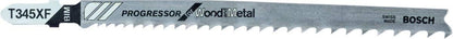 Bosch Decoupeerzaagblad T 345 Xf Progressor For Wood And Metal - 3 Stuks - [Dutch Import]
