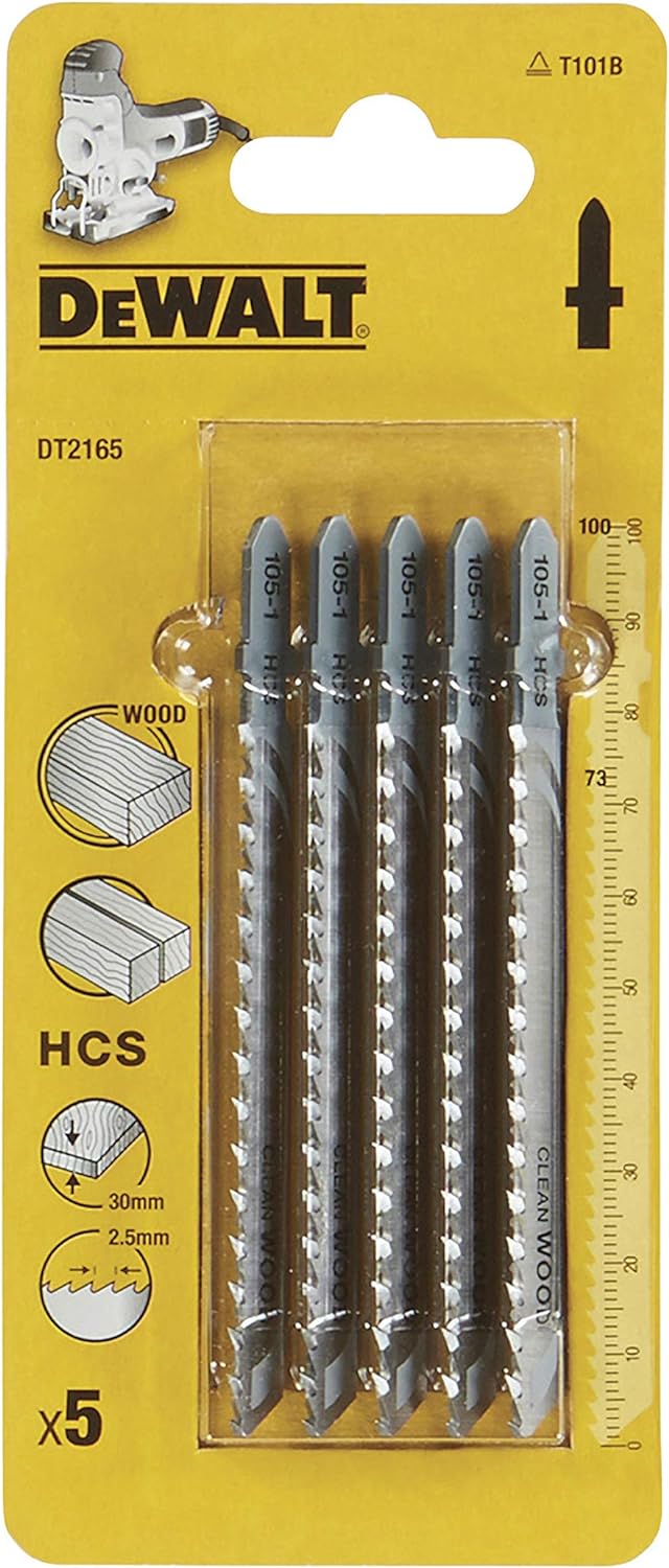 Dewalt Dt2165 Hcs Decoupeerzaagblad Clean - 2.5Mm Tandafstand - Hout (5St) - [Dutch Import]