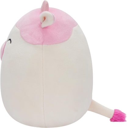 Squishmallows SQCR05470 16-Inch-Caedyn The Pink Spotted Cow with Closed Eyes, Multicolour