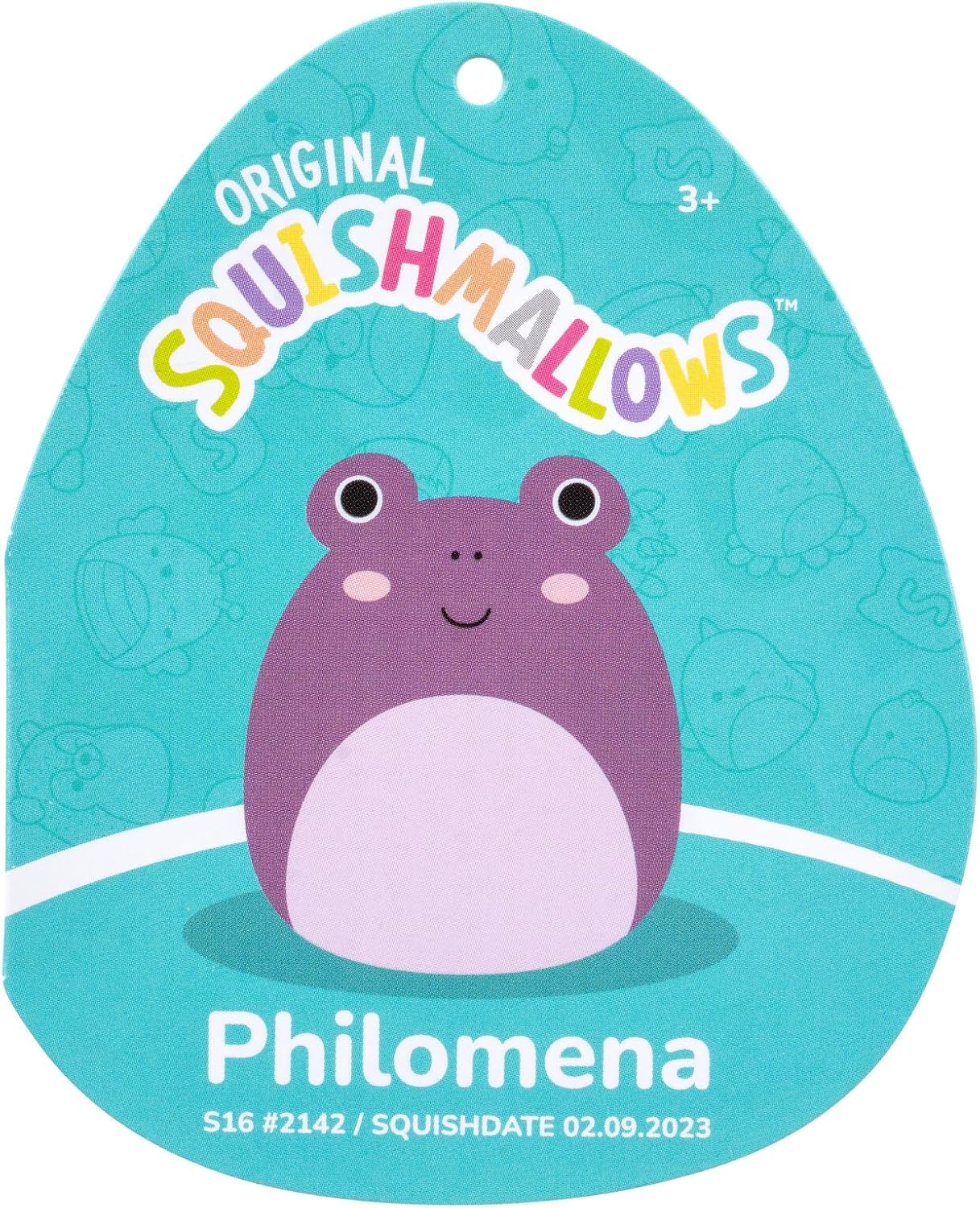 Squishmallows SQCR05471 16-Inch-Philomena Toad with Purple Belly, Multicolour