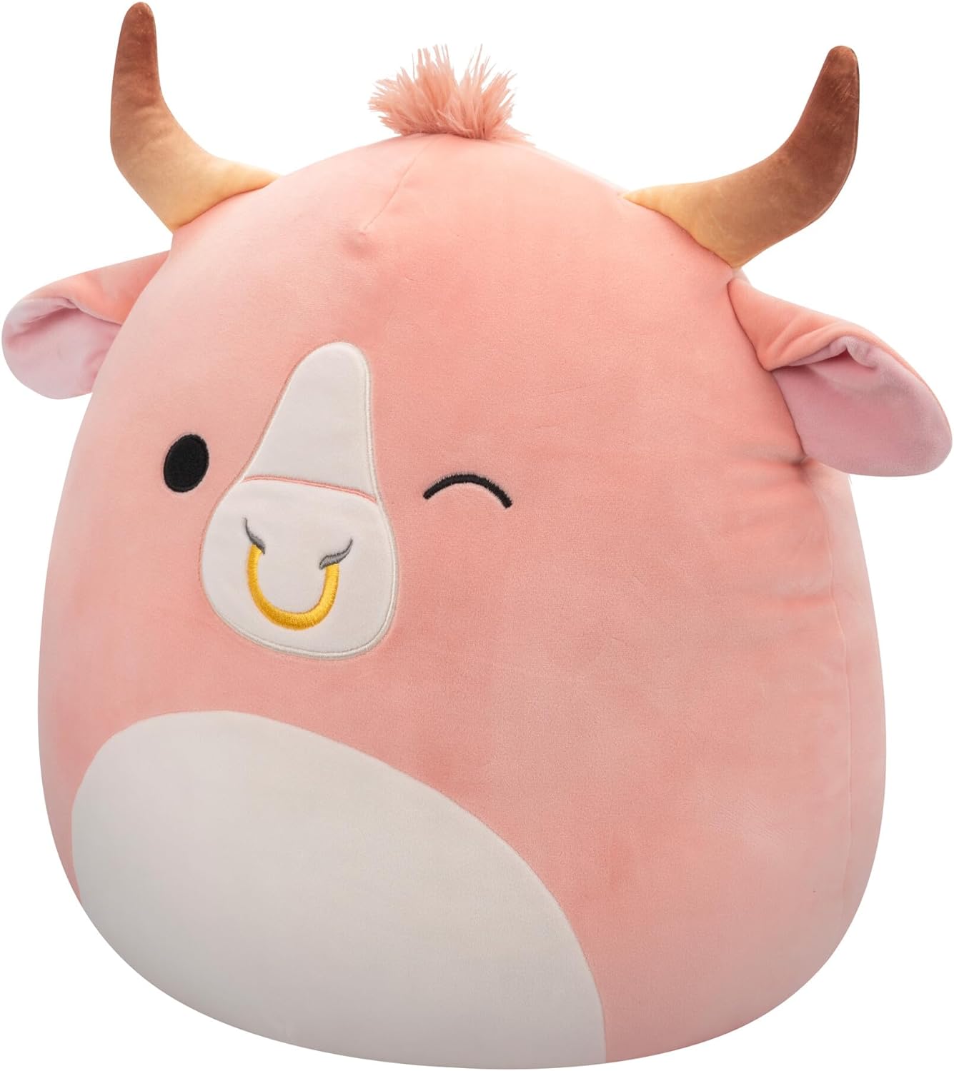 Squishmallows SQCR05472 16-Inch-Howland The Peach Brahma Bull, Multicolour