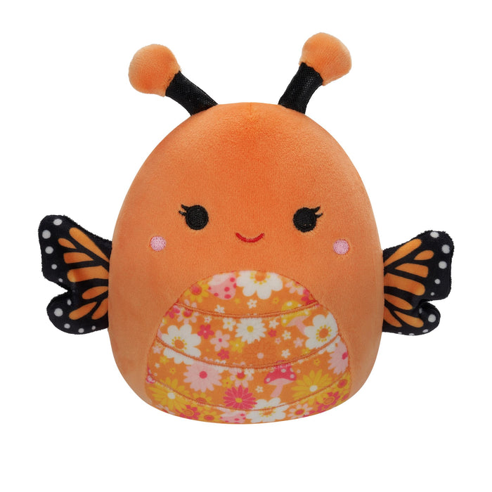 Squishmallows SQCR05473 16-Inch-Mony The Orange Monarch Butterfly with a Floral Belly, Multicolour