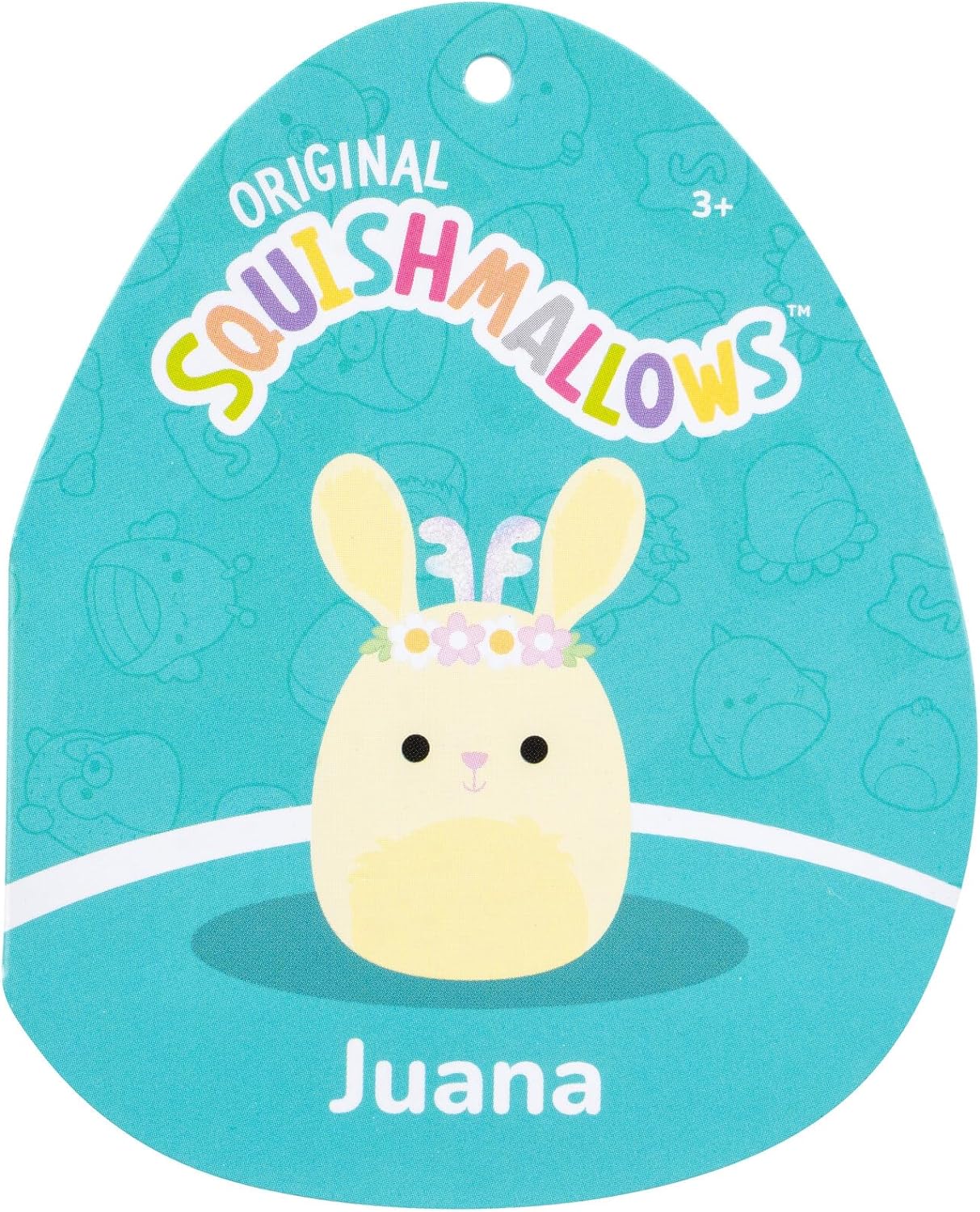 Squishmallows SQCR05474 16-Inch-Juana The Light Yellow Jackalope, Multicolour