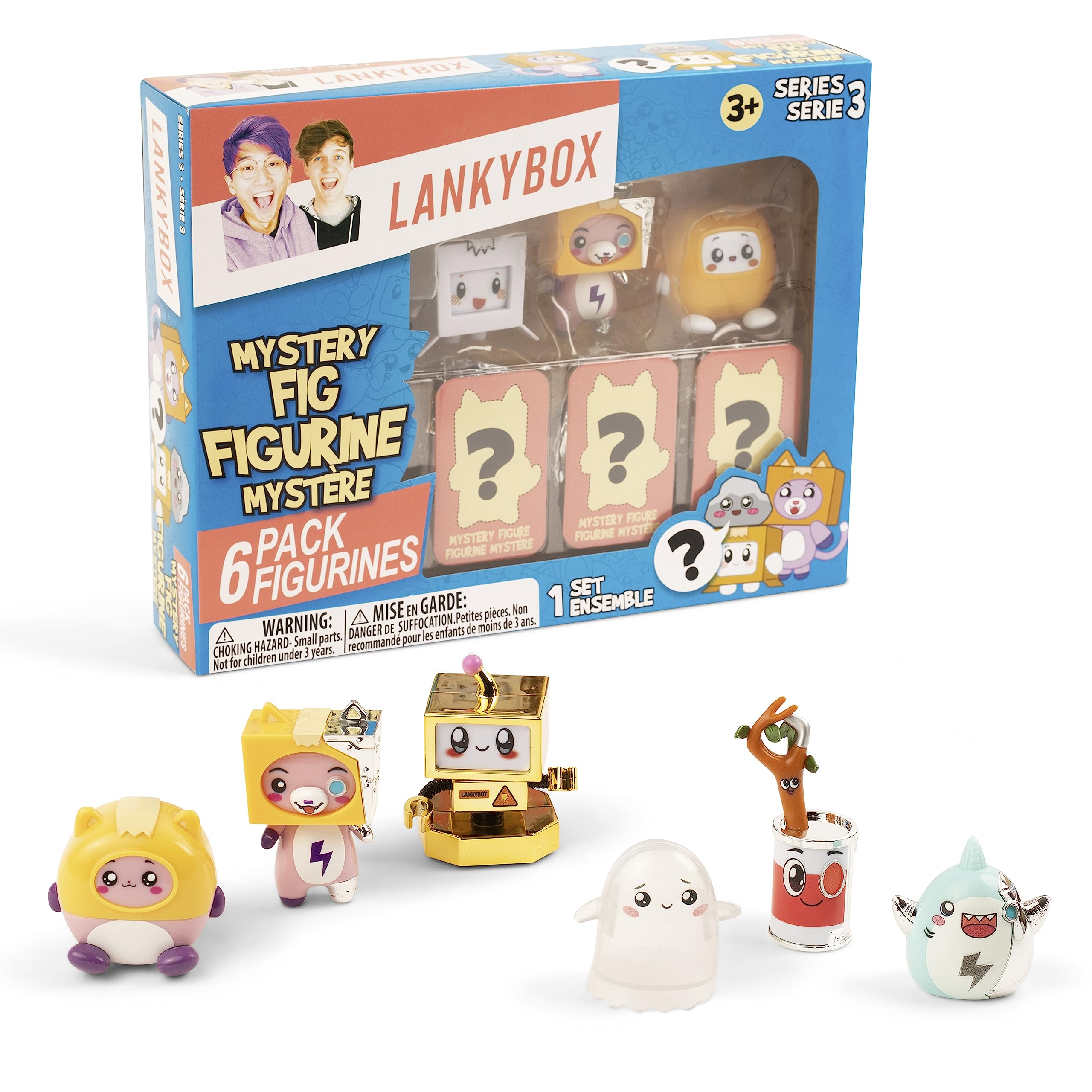 LankyBox Mystery Figure 6 Pack, Collectible Mini Figures, Ultra Rare Editions, Officially Licensed Merch
