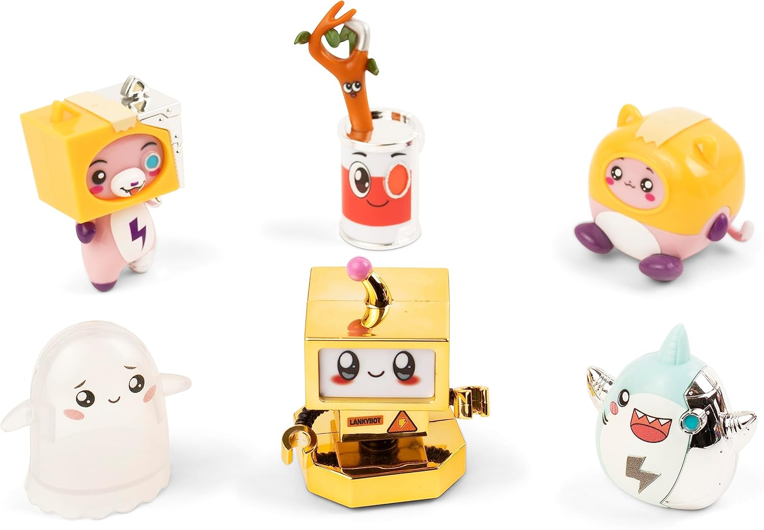 LankyBox Mystery Figure 6 Pack, Collectible Mini Figures, Ultra Rare Editions, Officially Licensed Merch