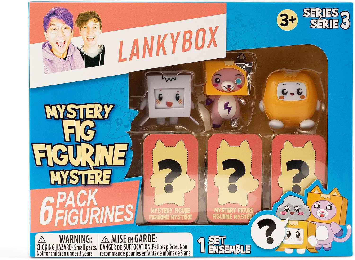 LankyBox Mystery Figure 6 Pack, Collectible Mini Figures, Ultra Rare Editions, Officially Licensed Merch