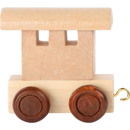 Childrens Personalised Wooden Alphabet Letter Train A-Z Name Set All Letters Available (Back Carriage)
