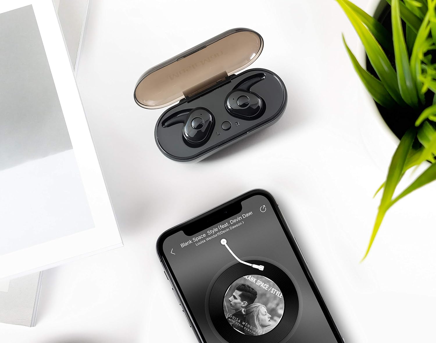 Music Man Mini TWS In-Ear Headset Wireless Earphones Bluetooth Headphones Cordless Earbuds Headset for Sport Running HD Stereo Wake Up Touch Control for Smartphones BT-X49