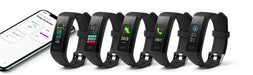 Technaxx Germany Bluetooth Fitness Tracker Exercise Watch Smart Band Activity Tracker with Temperature Heart Rate & Sleep Monitor TX-HR7