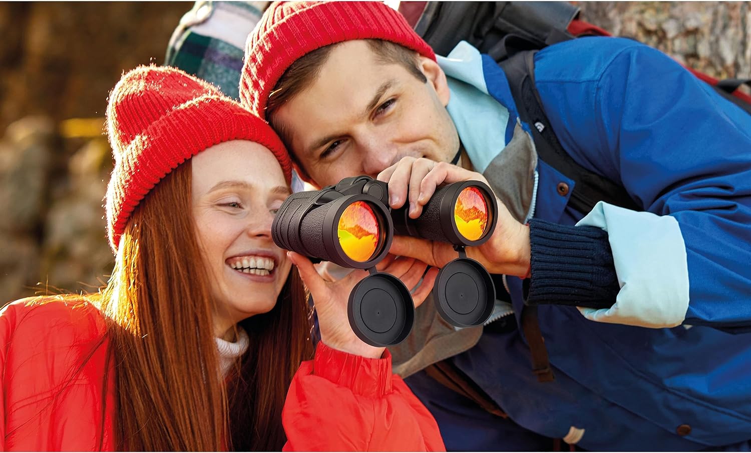 Technaxx 10x50 Binoculars TX-179 for Hiking, Hunting, Travelling, Bird Watching, Sporting Events, etc. – Sharp Images, BaK-7 Glass Prisms and Lens, Rubber-Armoured Body