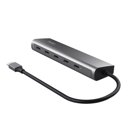 USB Hub Trust 25136 100 W Silver (1 Unit)