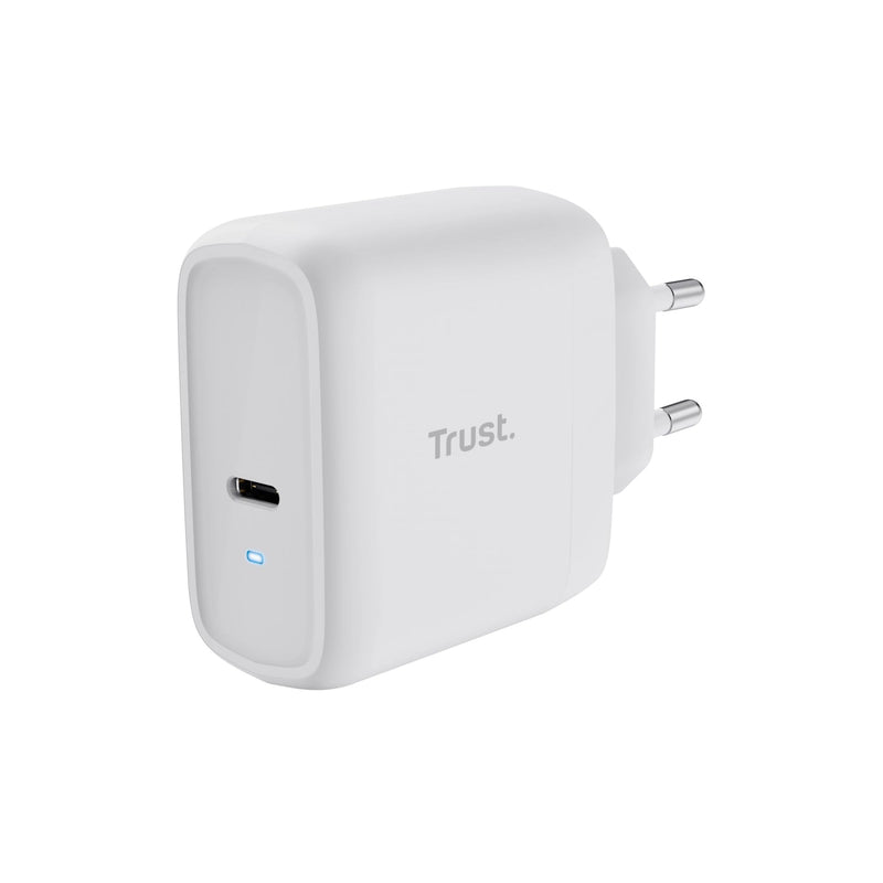 Trust Maxo Caricatore USB-C da 65W, 75% con Materiali Riciclati, Caricatore Rapido con Cavo USB-C da 2m, Adattatore di Alimentazione per iPhone, iPad, Samsung Galaxy, Smartphones, Tablets