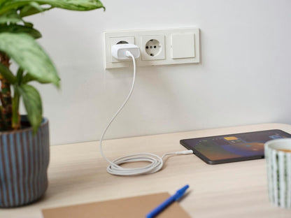 Trust Maxo Caricatore USB-C da 65W, 75% con Materiali Riciclati, Caricatore Rapido con Cavo USB-C da 2m, Adattatore di Alimentazione per iPhone, iPad, Samsung Galaxy, Smartphones, Tablets