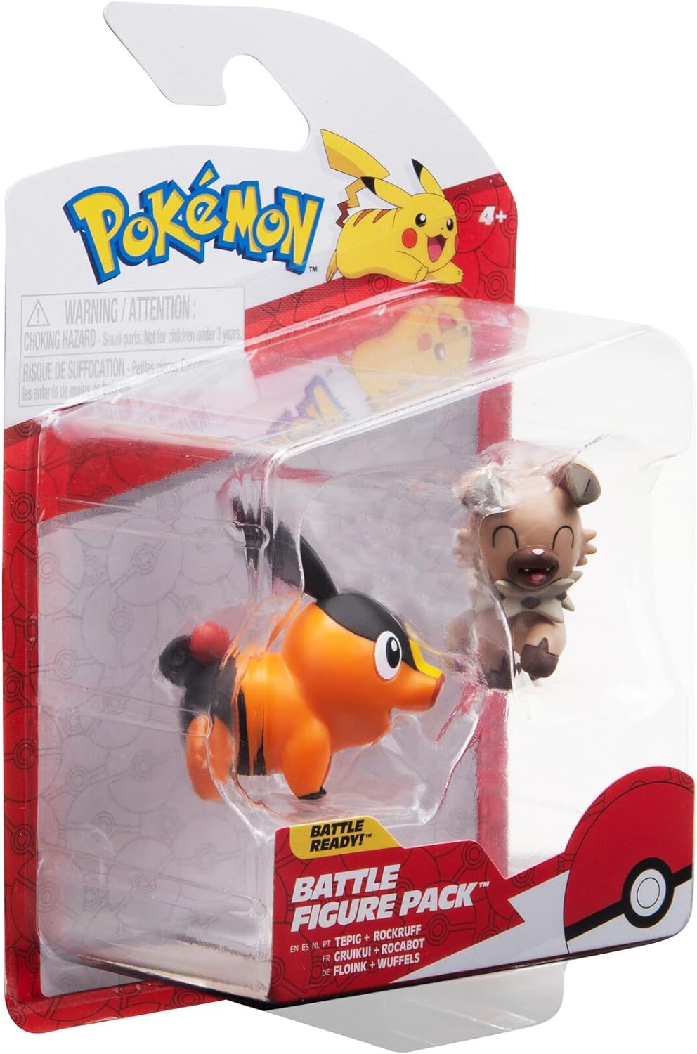 Pokémon PKW3001 Battle Figure Set - Floink Wuffels - offizielles Battlefigurenset Figurenset Floink & Wuffels