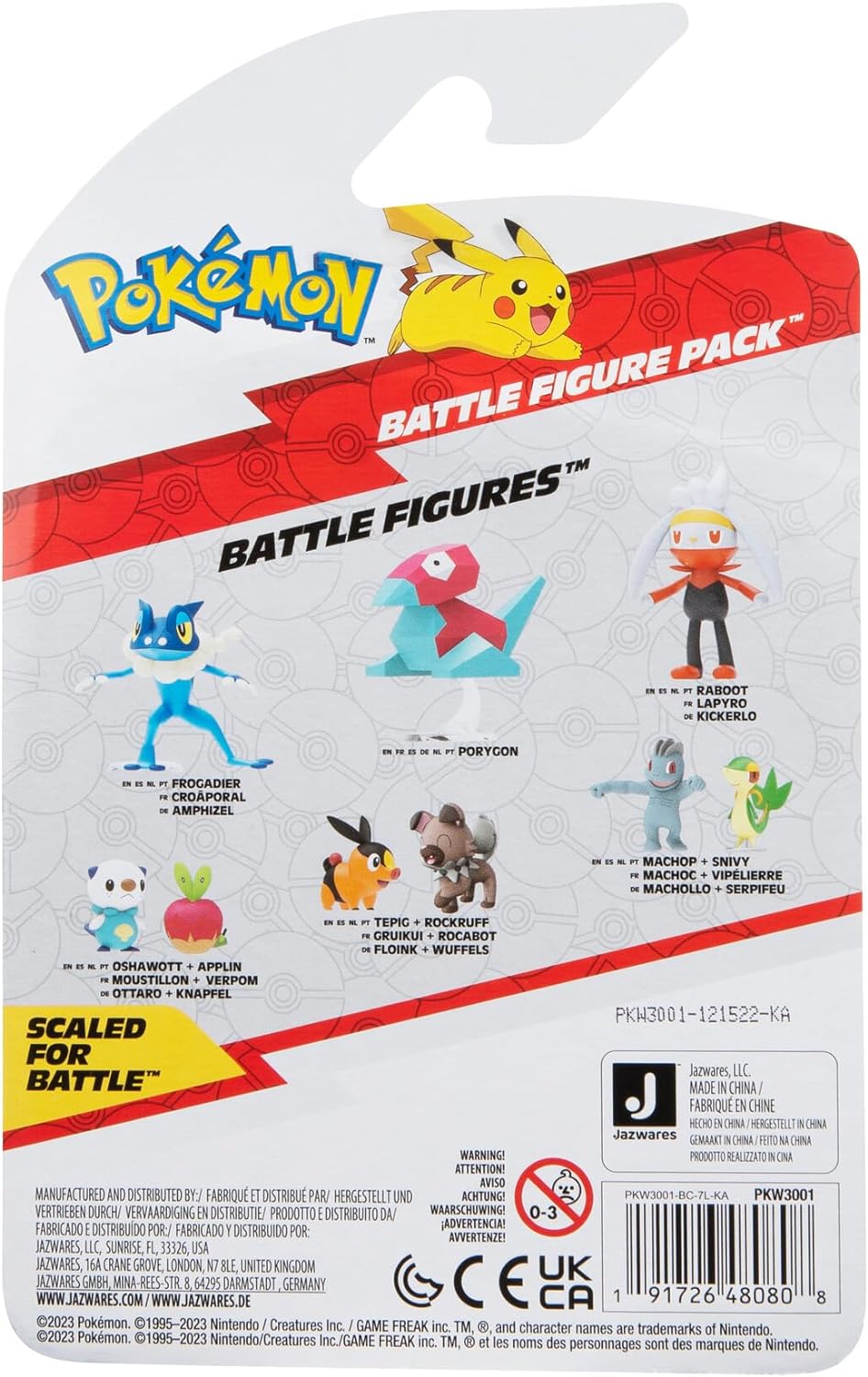 Pokémon PKW3001 Battle Figure Set - Floink Wuffels - offizielles Battlefigurenset Figurenset Floink & Wuffels