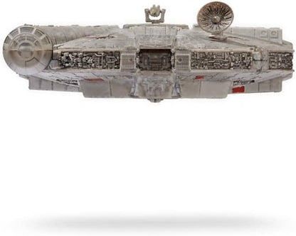 Star Wars Micro Galaxy Squadron SWJ0332 - Millennium Falcon, offizielles 22,5 cm Fahrzeug mit Licht, Sound und Figuren