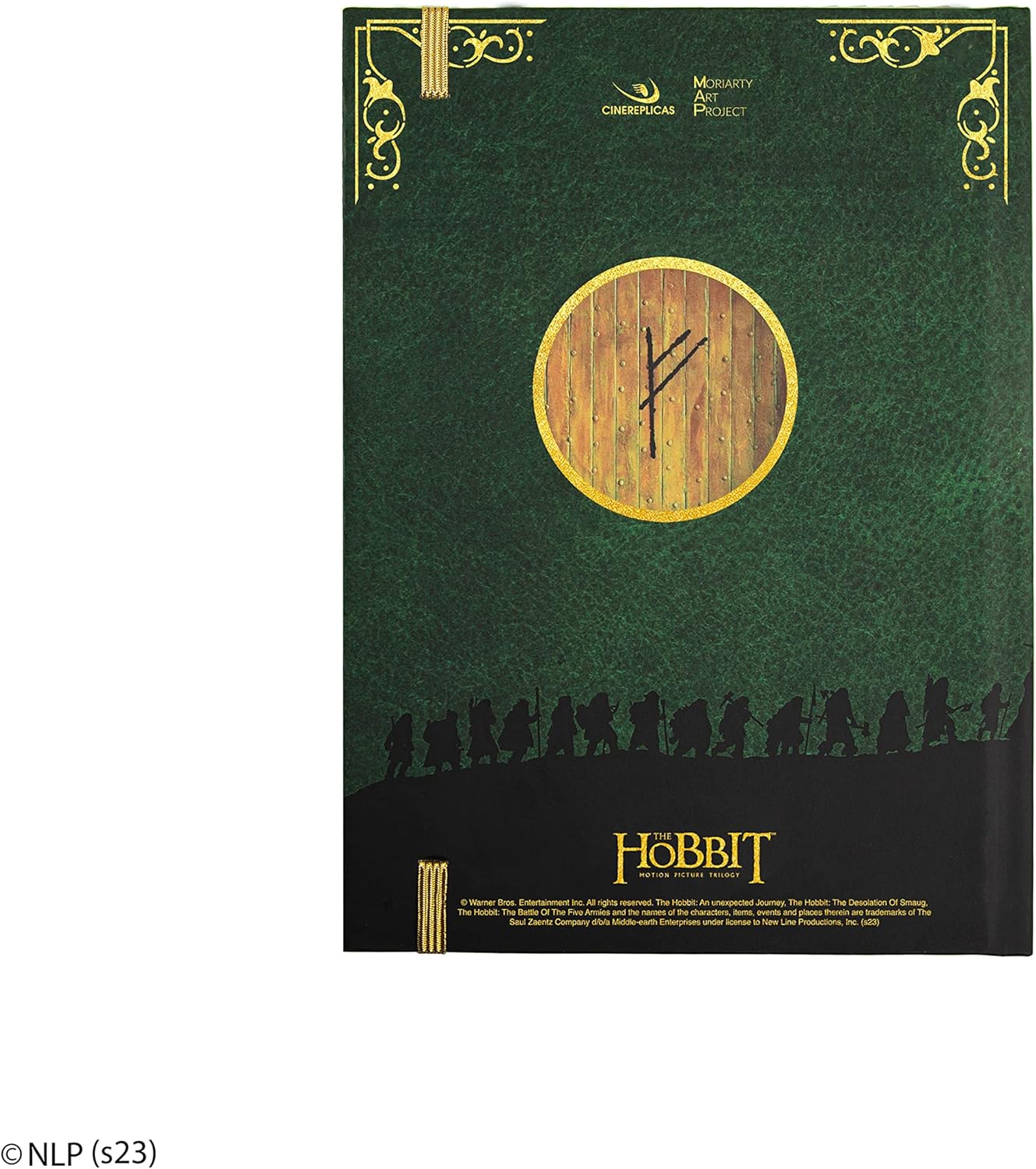 Cinereplicas Der Herr der Ringe - Der kleine Hobbit Hardcover Notizbuch mit faltbarer Karte 160p 14.5 * 21cm - Official License