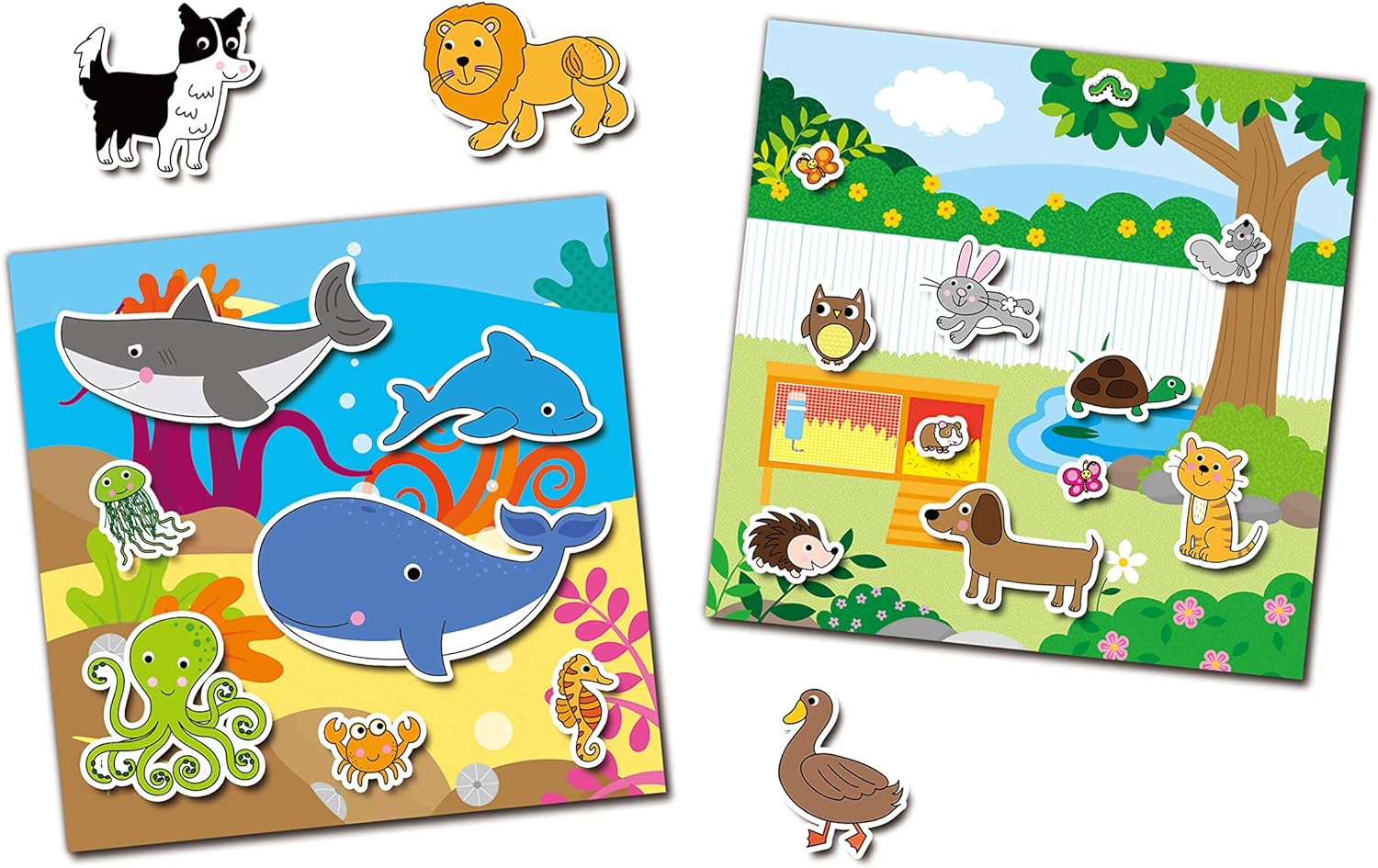 Galt Toys, Reusable Sticker Book - Animals, Sticker Books, Ages 3 Years Plus