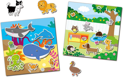 Galt Toys, Reusable Sticker Book - Animals, Sticker Books, Ages 3 Years Plus