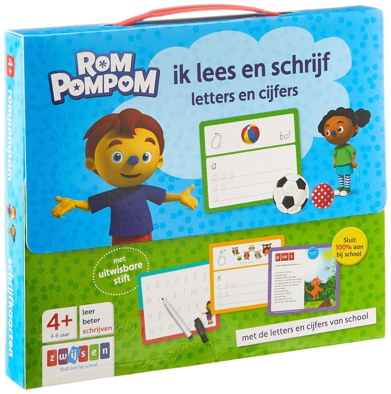 Rompompom ik lees en schrijf: letters en cijfers