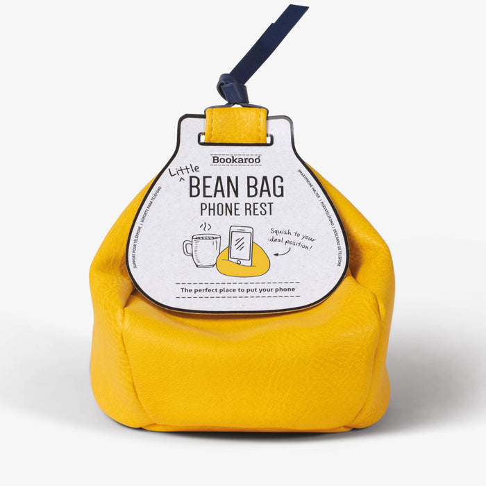 Bookaroo Little Bean Bag Phone Rest - Yellow, Phone Holder