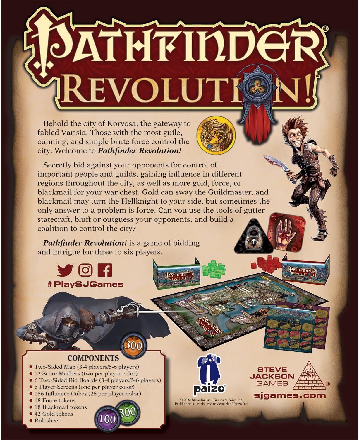 Pathfinder Revolution Bidding Board Game