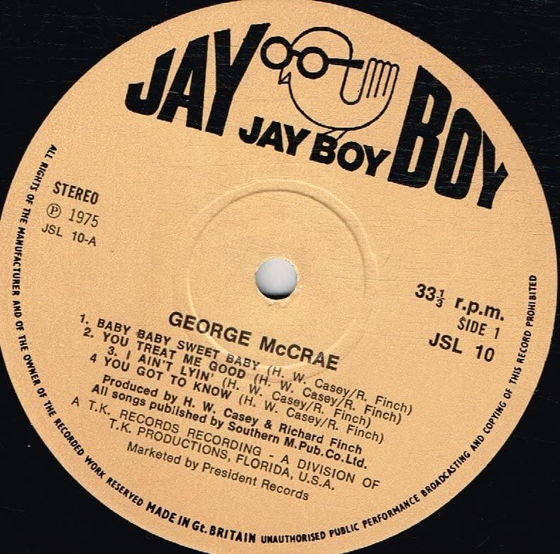 GEORGE McCRAE It's Been So Long UK 7" 45