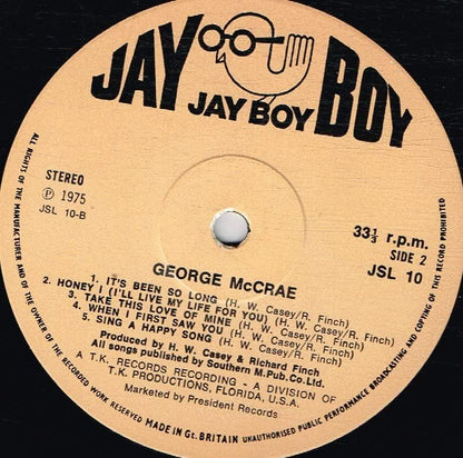 GEORGE McCRAE It's Been So Long UK 7" 45