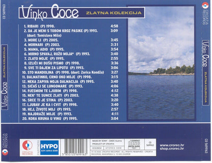 VINKO COCE - Zlatna kolekcija - 20 Hitova (CD