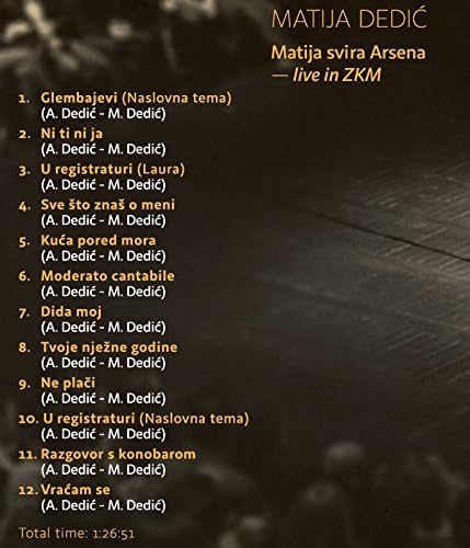 Matija Svira Arsena / Live In Zkm (Region 2)