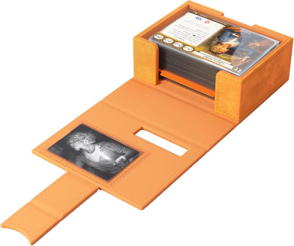 Gamegenic | Arkham Horror Investigator Deck Tome Seeker Orange |Accesorio para Arkham Horror El Juego de Cartas
