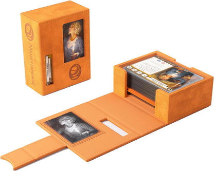 Gamegenic | Arkham Horror Investigator Deck Tome Seeker Orange |Accesorio para Arkham Horror El Juego de Cartas