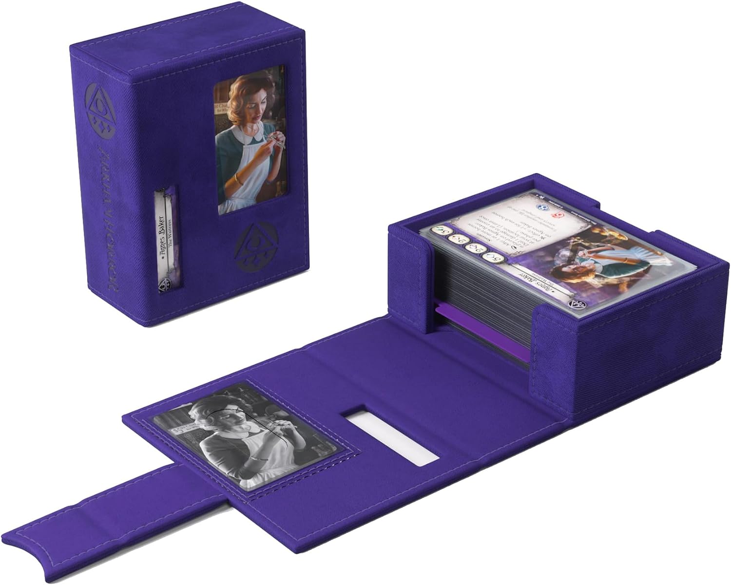Gamegenic, Arkham Horror Investigator Deck Tome Mystic - Purple