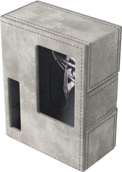 Gamegenic Arkham Horror Investigator Deck Tome - Premium Deck Box for Arkham Horror: The Card Game, Holds a Full Investigator Deck, Neutral - Gray Color, Made