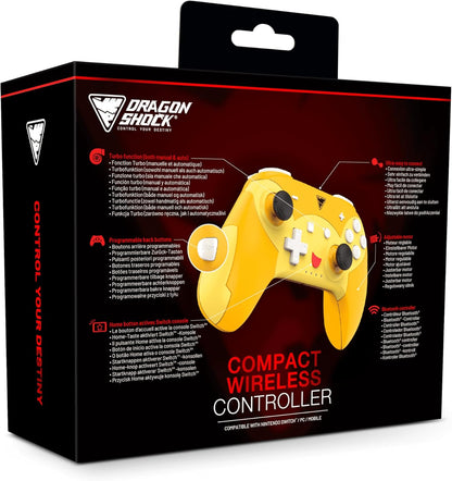 DragonShock - POPTOP COMPACT BT - Pika Compact Wireless Bluetooth Controller compatible Nintendo Switch - Switch Lite - Switch OLED