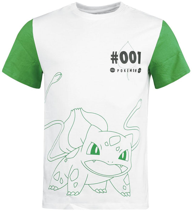 Difuzed Pokemon Bulbasaur Outline T Shirt