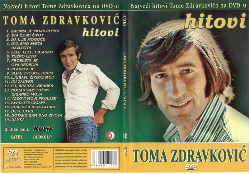 TOMA ZDRAVKOVIC - DVD - Hitovi (Kompilacija originalnih TV spotova)