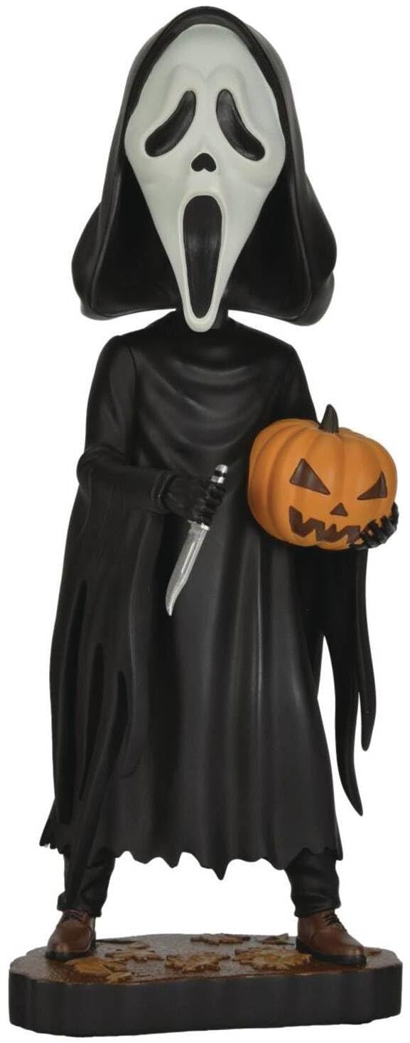Scream Head Knocker Ghost Face with Pumpkin 20 cm