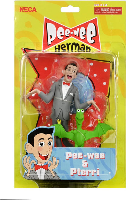 NECA Pee-Wee Herman figurine Toony Classics Pee-Wee & Pterri 15 cm