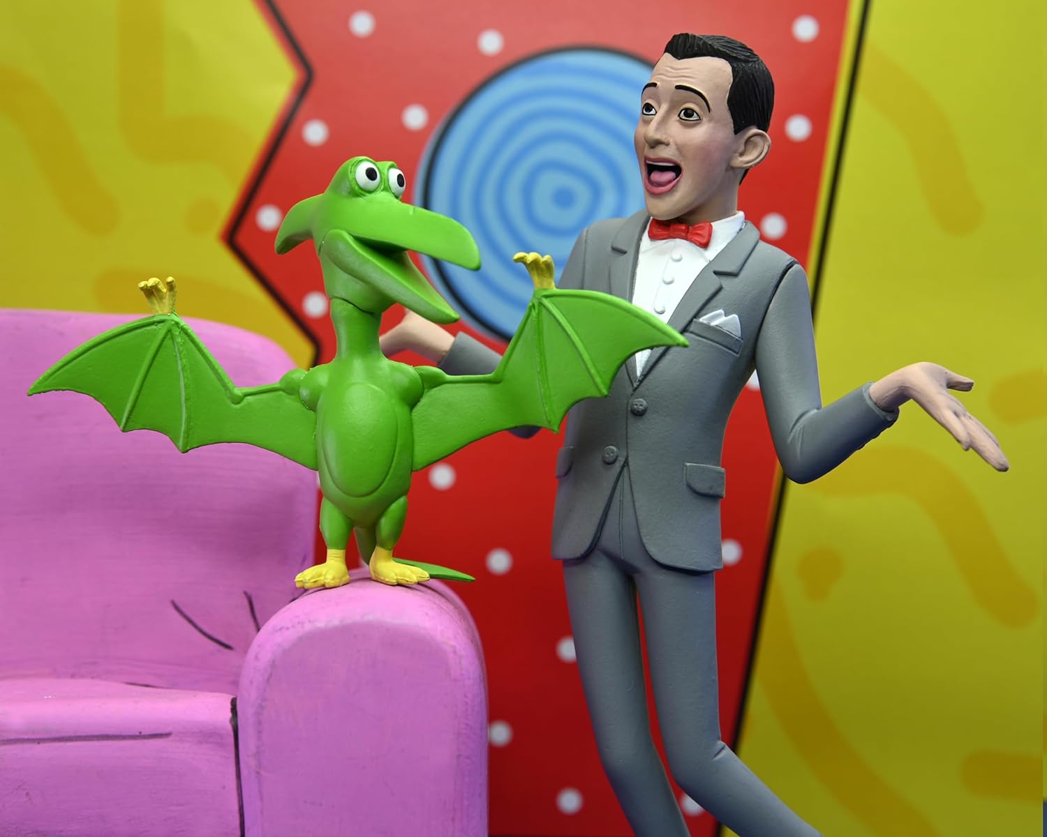 NECA Pee-Wee Herman figurine Toony Classics Pee-Wee & Pterri 15 cm