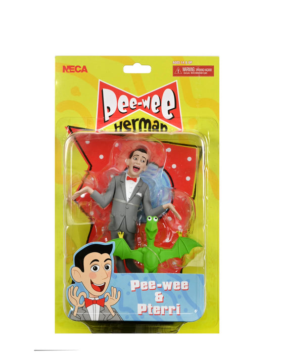 NECA Pee-Wee Herman figurine Toony Classics Pee-Wee & Pterri 15 cm