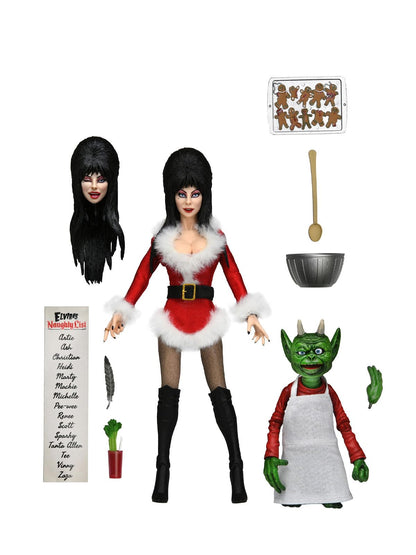 Elvira, Mistress of the Dark figurine Clothed Very Scary Xmas Elvira 20 cm